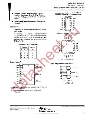 SN74LS11D datasheet  